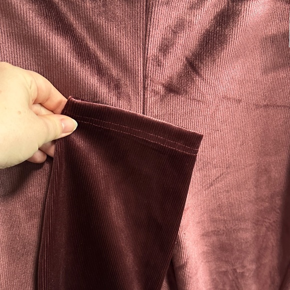 Nanette Lepore Velvet Leggings - Wine - Picture 8 of 12